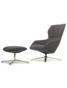 Офисное кресло «Riva Chair Design Selin (кресло + оттоманка) кашемир» купить в Минске • Гродно • Гомеле • Могилеве